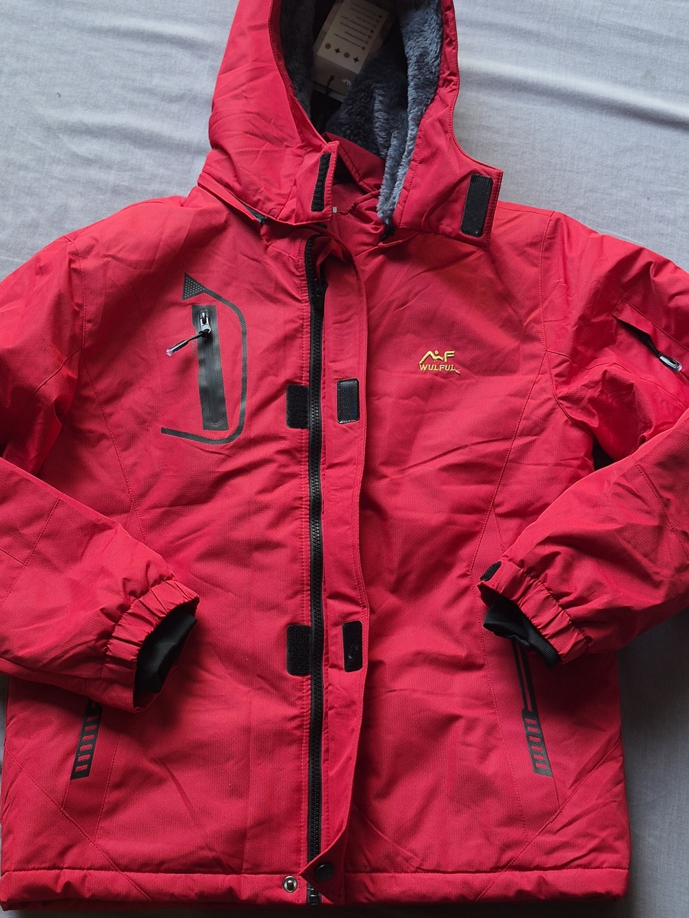 Kids' Red Puffer Jacket with Hood